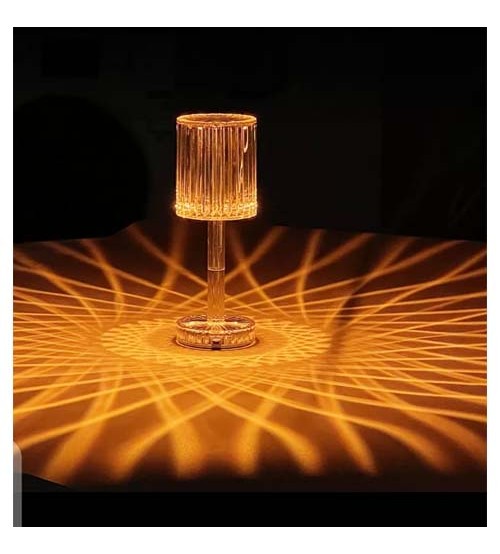 Crystal Diamond Lamp Romantic Room Decoration Touch Lamp Chargeable